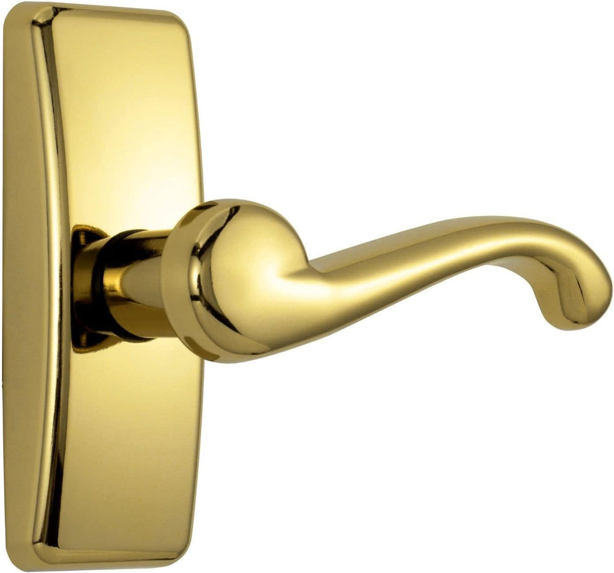 Ideal Security GL lever handle inside view with locking latch for added interior security