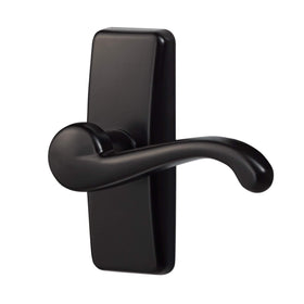 Ideal Security GL lever handle inside with locking latch for security.