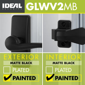 Interior night latch provides inside locking convenience.