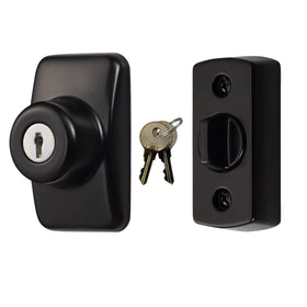 Ideal Security GLK deadbolt exterior keyed cylinder on storm door for added security