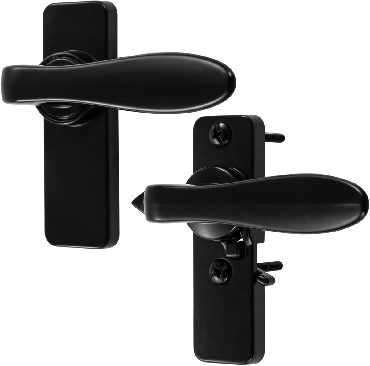 Ideal Security in-swing door handle front view for inward-opening doors