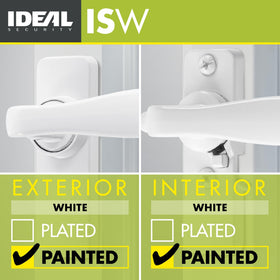 Ideal Security inswing handle screw hole spacing of 1 3/4 inches