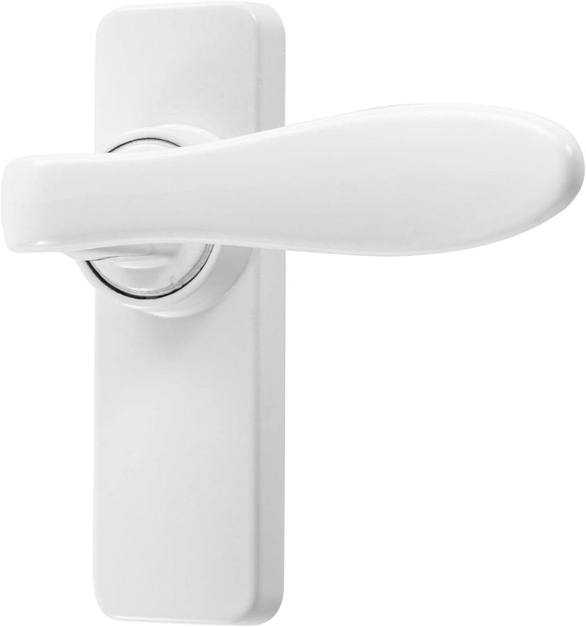 Ideal Security inswing handle set inside lock engaged preventing outside rotation