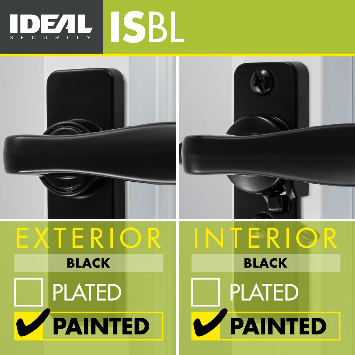 Ideal Security left inswing door handle orientation option