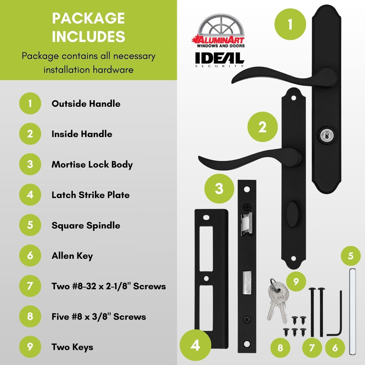 Ideal Security MCMB two keys kit supports immediate use and convenience.