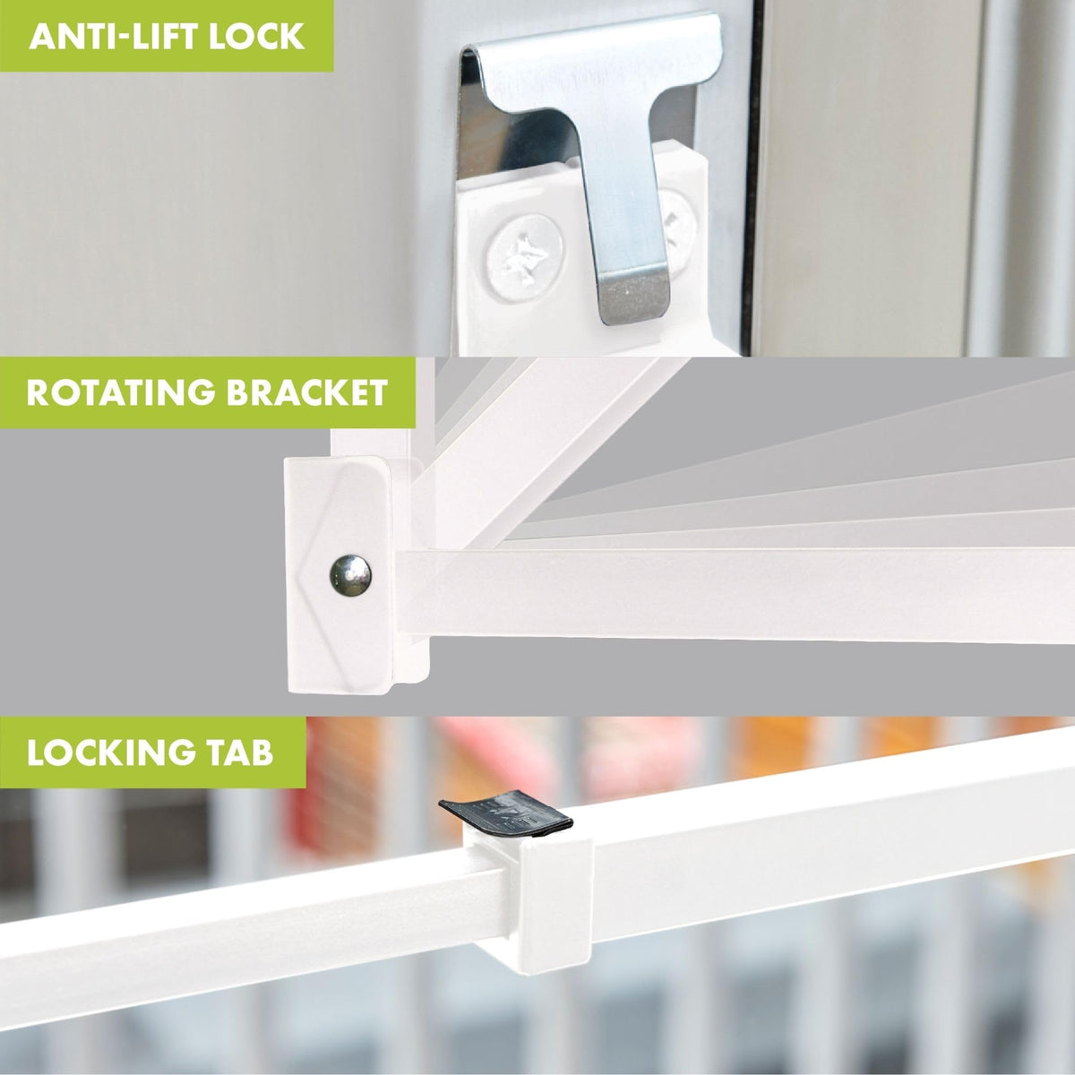 Ideal Security indoor mounting keeps the bar securely in place.