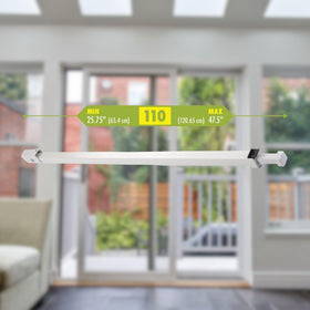 Ideal Security sliding door bar supports pet-door compatibility for ventilation.