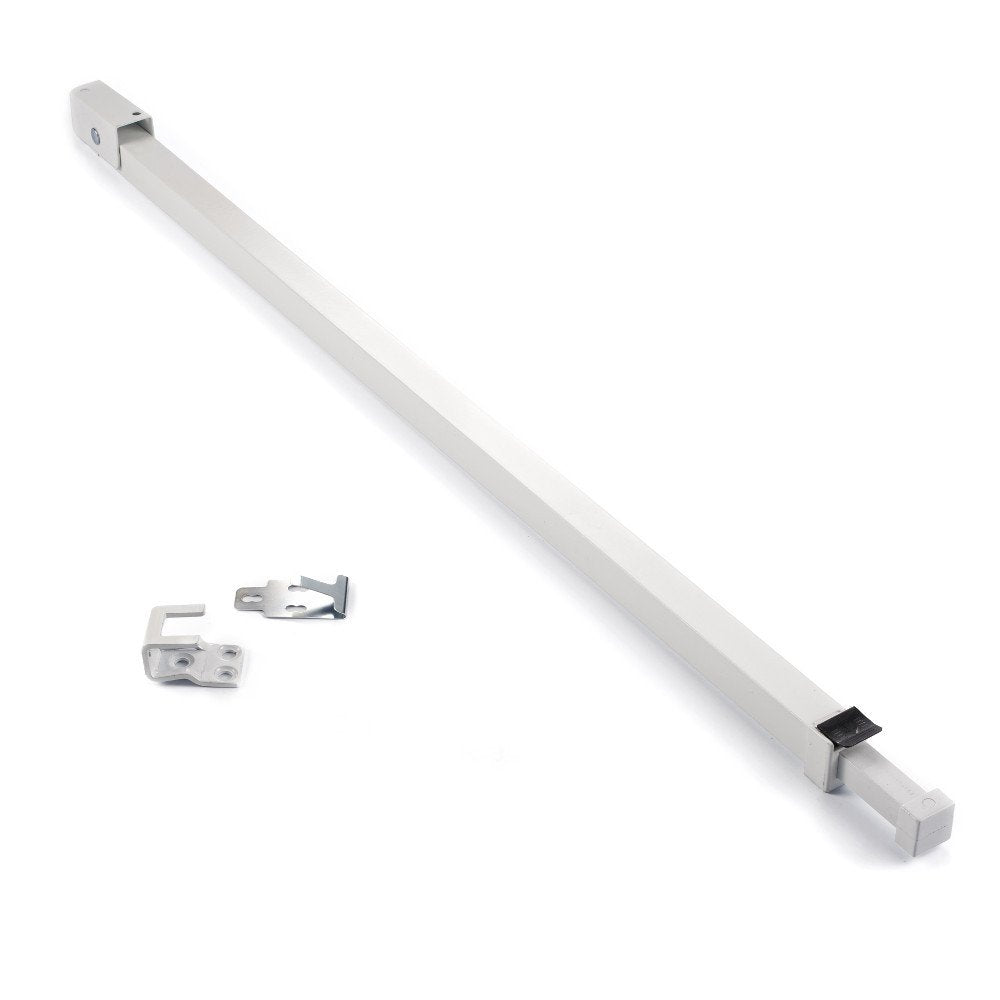 Ideal Security sliding door bar with visual deterrent against intruders.