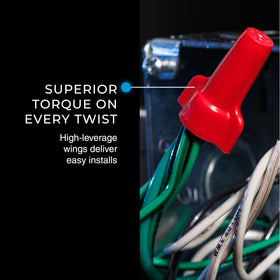 Ideal Wing-Nut is rated up to 600 volts for safe, flexible wiring.
