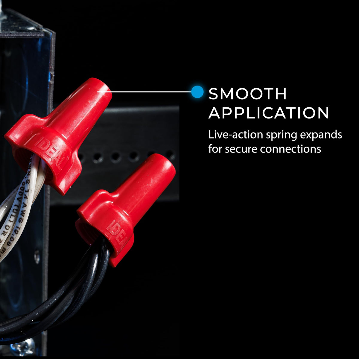 Ideal Wing-Nut contoured wings provide a secure grip and easier torque.