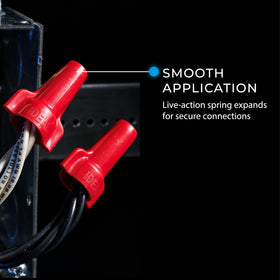 Ideal Wing-Nut contoured wings provide a secure grip and easier torque.