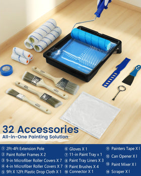 IDEAALS paint brush set designed for precise edge work