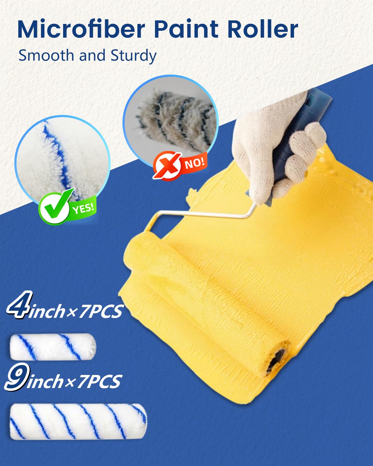 IDEAALS 4 inch mini roller for edges and tight spots