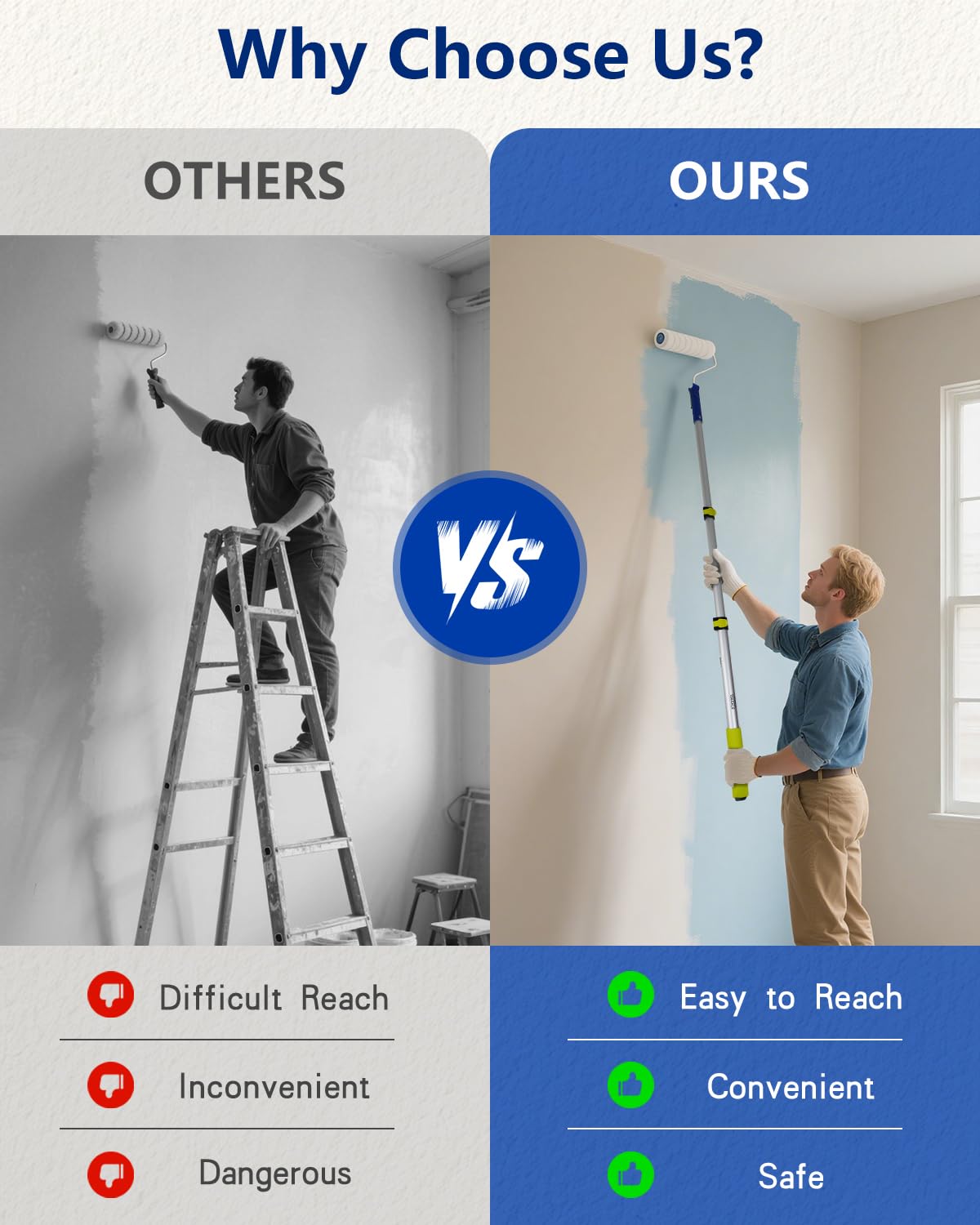 IDEAALS painter tape helps create crisp lines during prep
