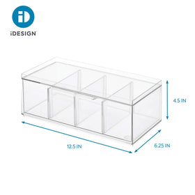 iDesign XL tea bag organizer stackable design saves counter space when used in multiples