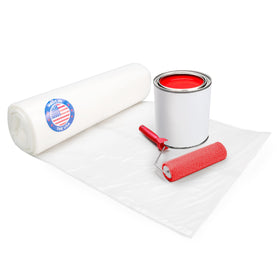 IDL Packaging 4 Mil clear plastic sheeting roll for painting protection