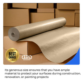 IDL Packaging Brown Rosin Paper protecting windows, trims and doors during projects