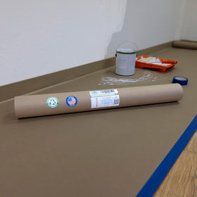 IDL Packaging Brown Rosin Paper Roll, 36-inch width, floor protection for painting