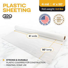 IDL Packaging heavy-duty tear-resistant sheeting protects floors and furniture