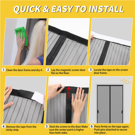 Iduontis screen door ideal for front patios and large doors