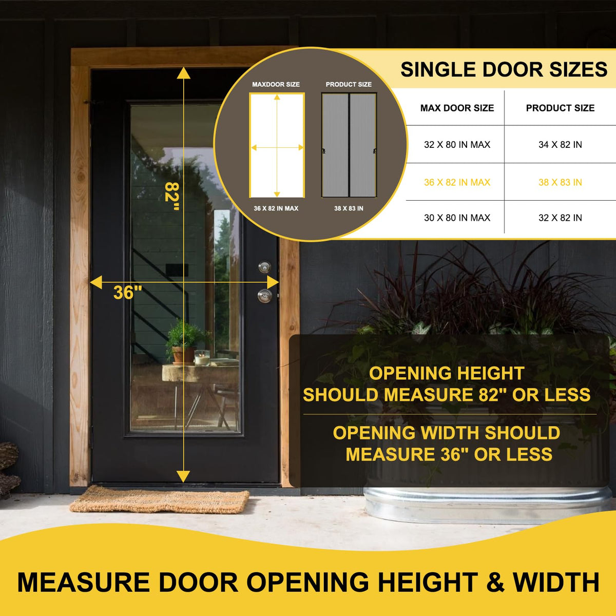 Iduontis magnetic screen door with 36 magnets seals automatically after passage