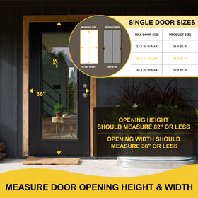 Iduontis magnetic screen door with 36 magnets seals automatically after passage