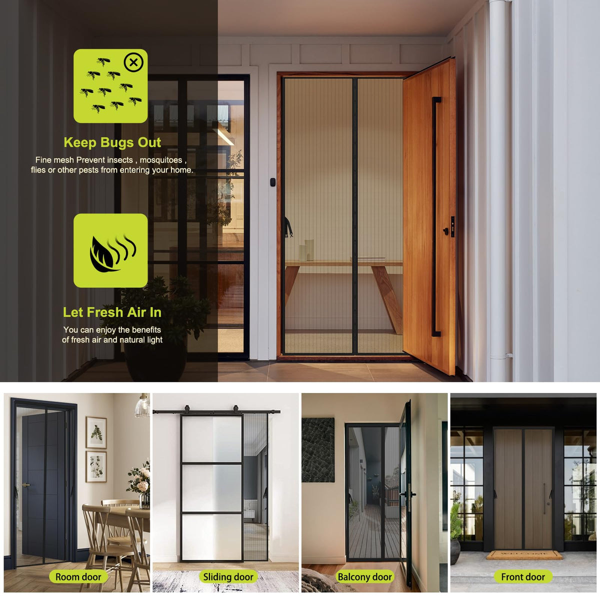 Iduontis door works well for front, patio, and RV entrances.