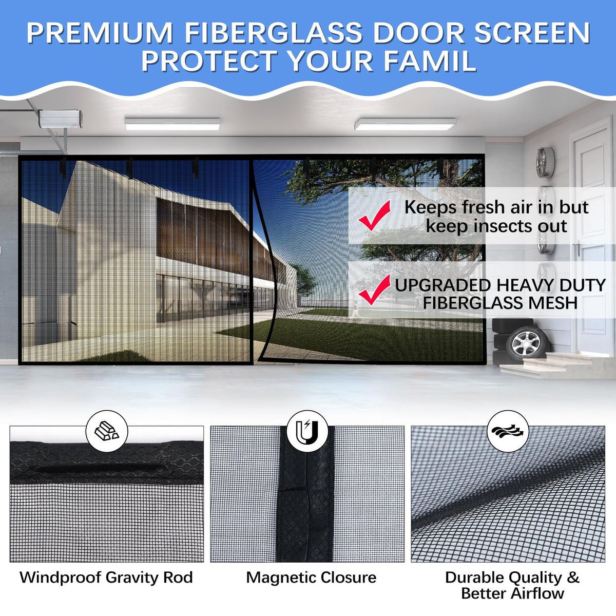 Iduontis hands free passage through the screen for people and pets