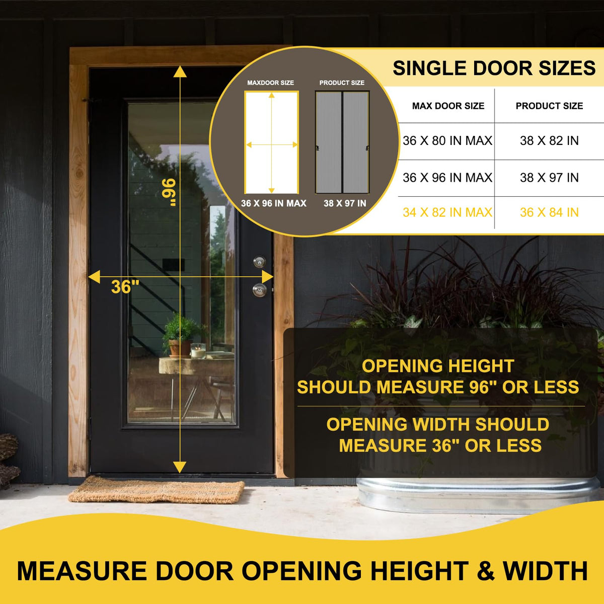Iduontis magnetic screen door magnets close automatically, keeping bugs out after passage.