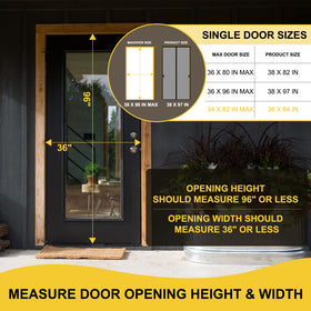 Iduontis magnetic screen door magnets close automatically, keeping bugs out after passage.