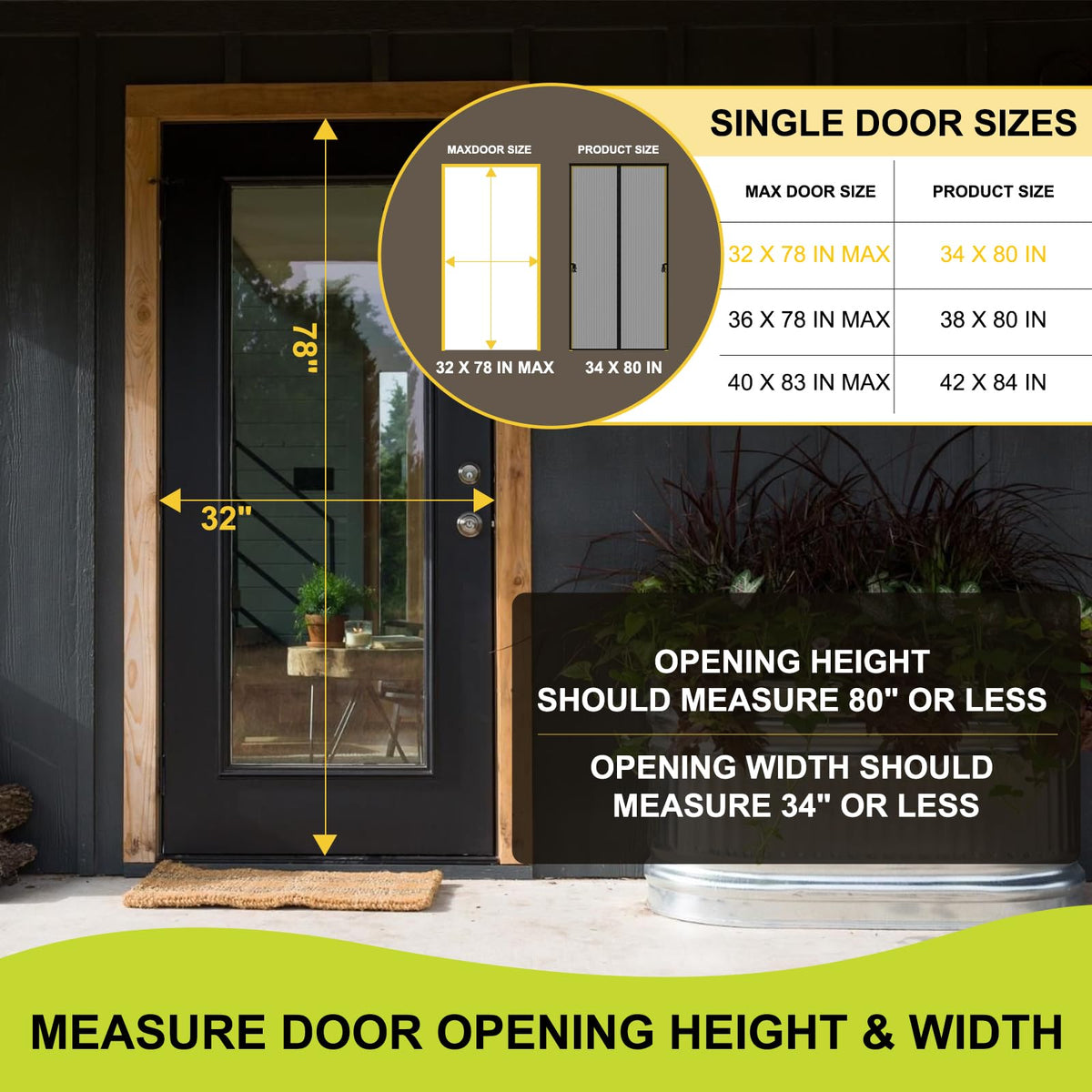 Magnetic closure seals automatically as you pass through, hands-free.