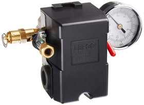 I.E.E 26A four-port pressure switch with gauge for reliable air systems