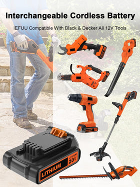 IEFUU compatibility chart shows broad Black & Decker tool support.