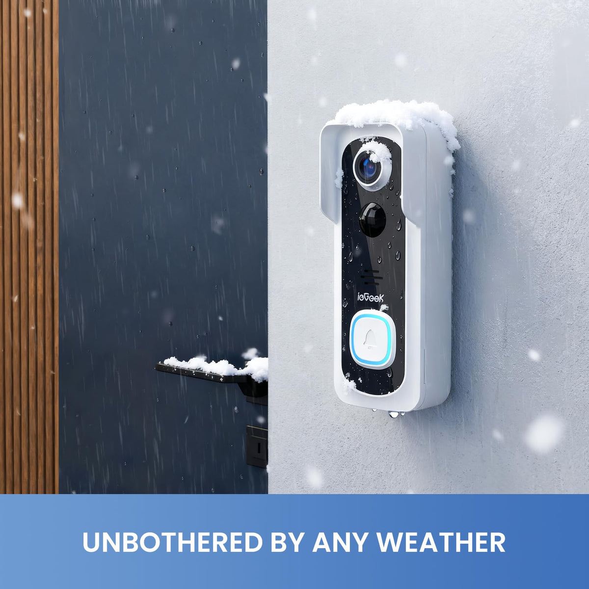 ieGeek two-way audio lets you communicate with visitors remotely and clearly.