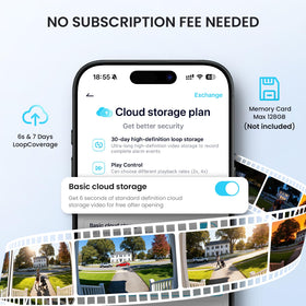ieGeek cloud and local storage options provide secure video history.