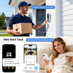 ieGeek wireless installation on any surface with long-lasting battery life.