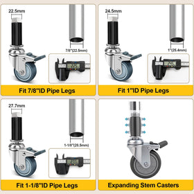 IEWOAIYGNEH adjustable stem adapters for multiple leg sizes