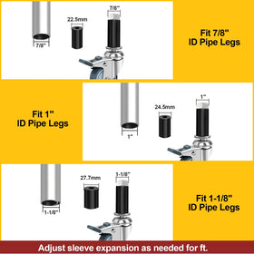 IEWOAIYGNEH expanding stem adapter kit for versatile fit