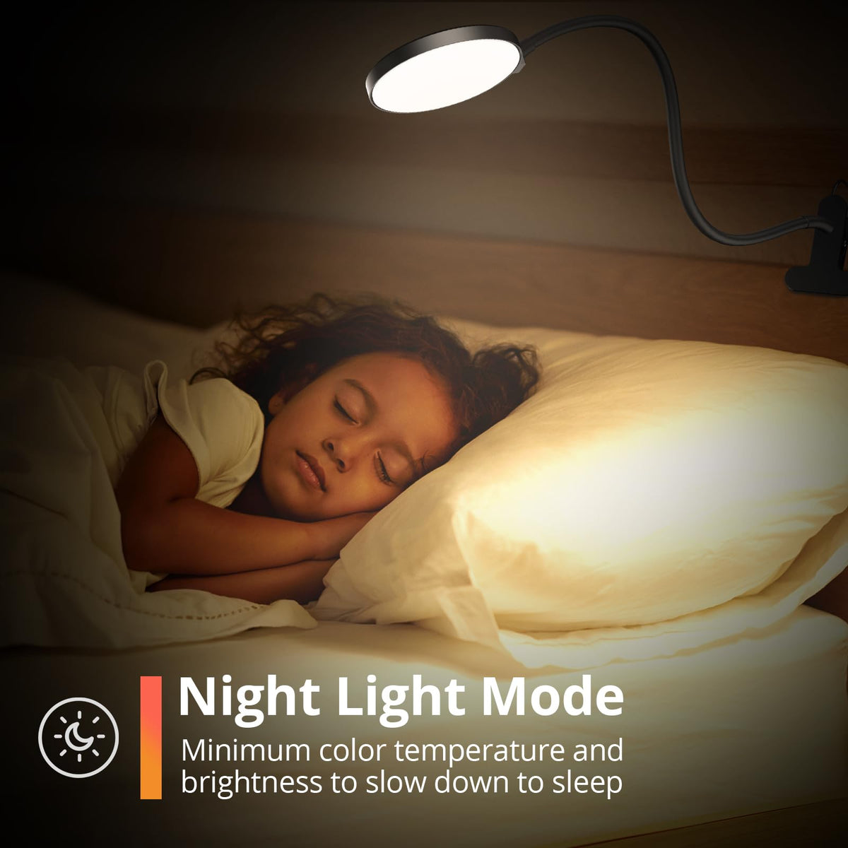 iFalarila eye-protection LEDs create even lighting with reduced eye strain.