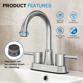 Ifaucet copper pop-up drain included with brushed nickel faucet