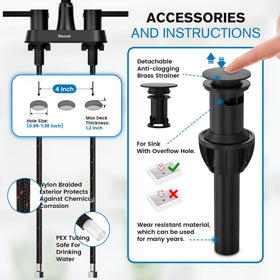 Ifaucet matte black finish resists tarnish for long-lasting style.