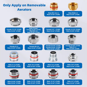 iFealClear 18-piece brass adapters laid out for quick compatibility checks