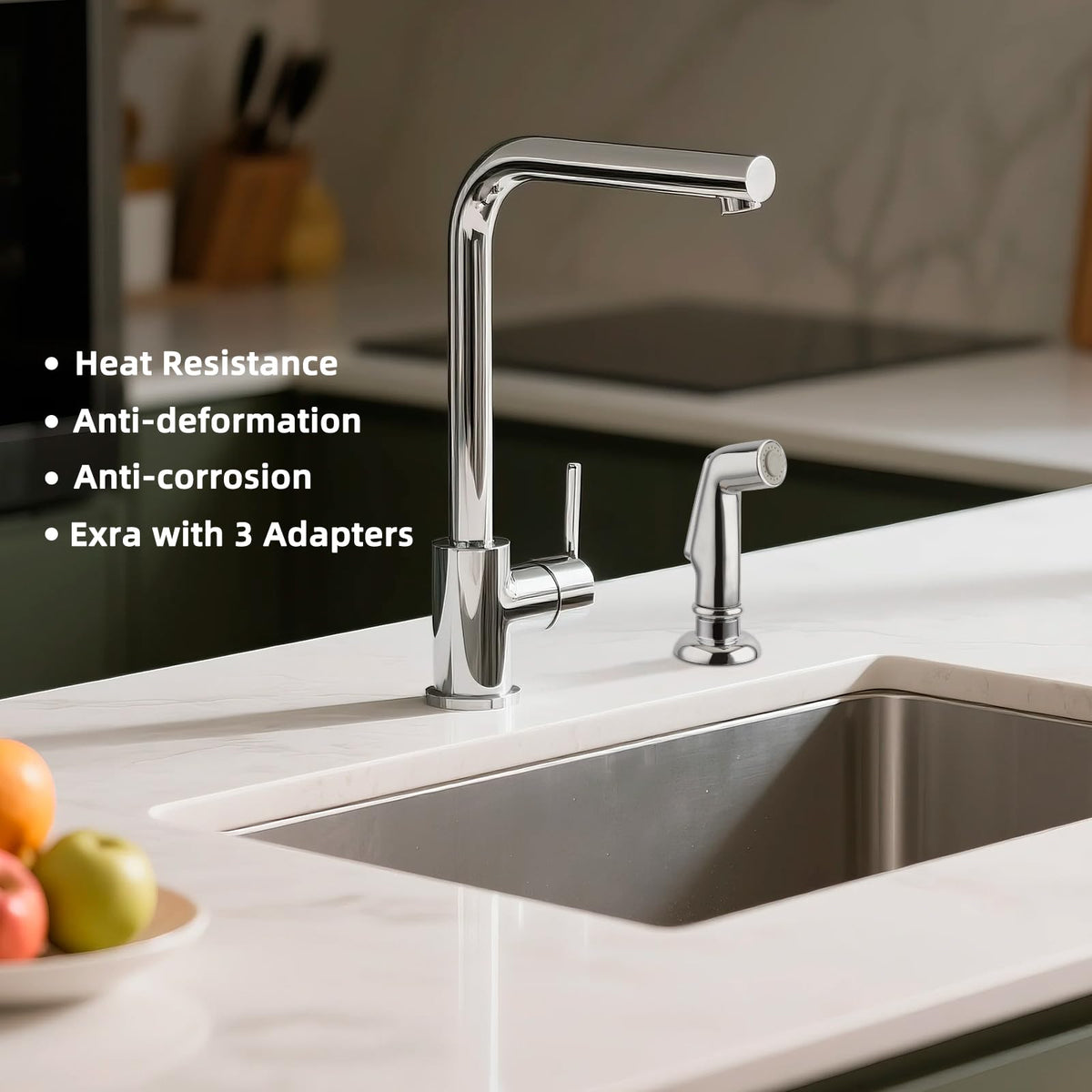 iFealClear adapters included support Moen and Delta compatibility.