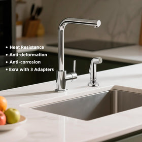 iFealClear adapters included support Moen and Delta compatibility.
