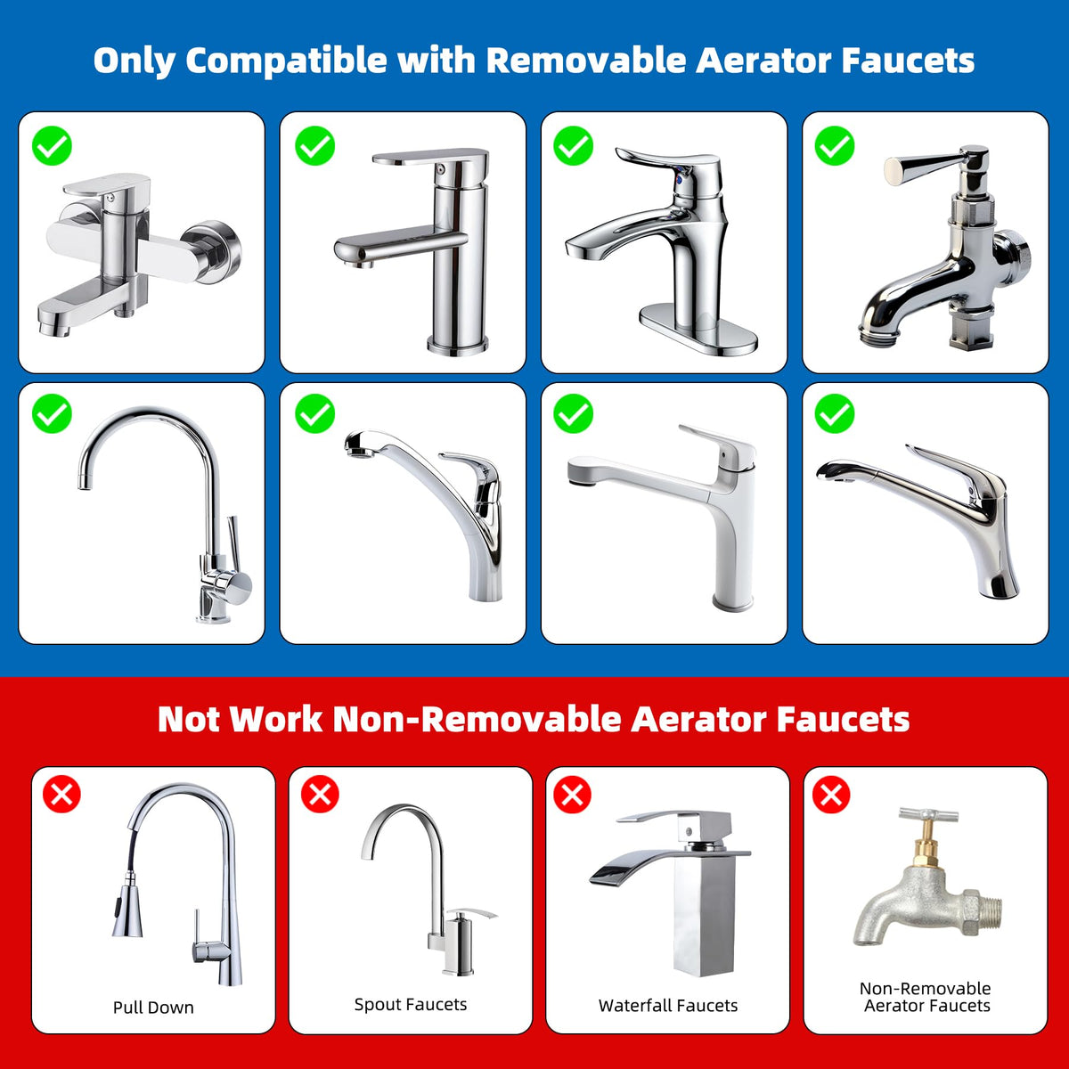iFealClear removal wrench set included for effortless aerator swaps