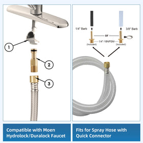 ifealClear quick connectors simplify swapping adapters across brands.