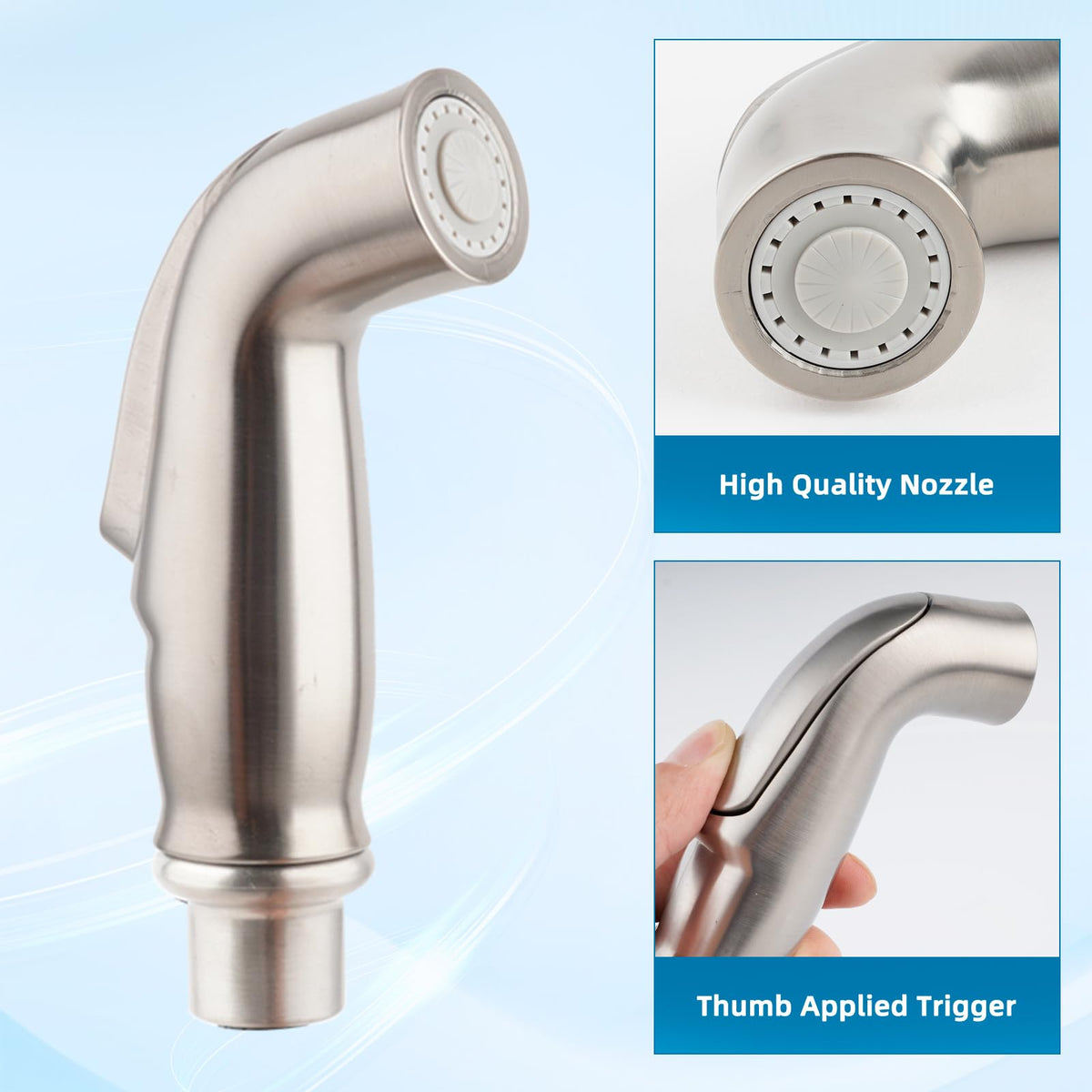 ifealClear ergonomic thumb control offers precise spray direction.