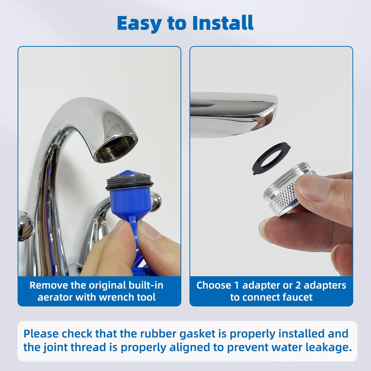 iFealClear range of thread sizes supports diverse sink, RV, and garden hose uses