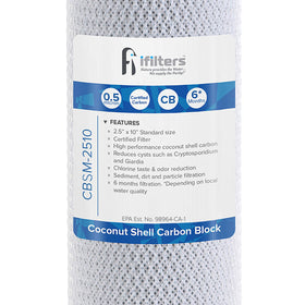 iFilters 2.5 x 10 inch filter fits standard housings for easy replacement