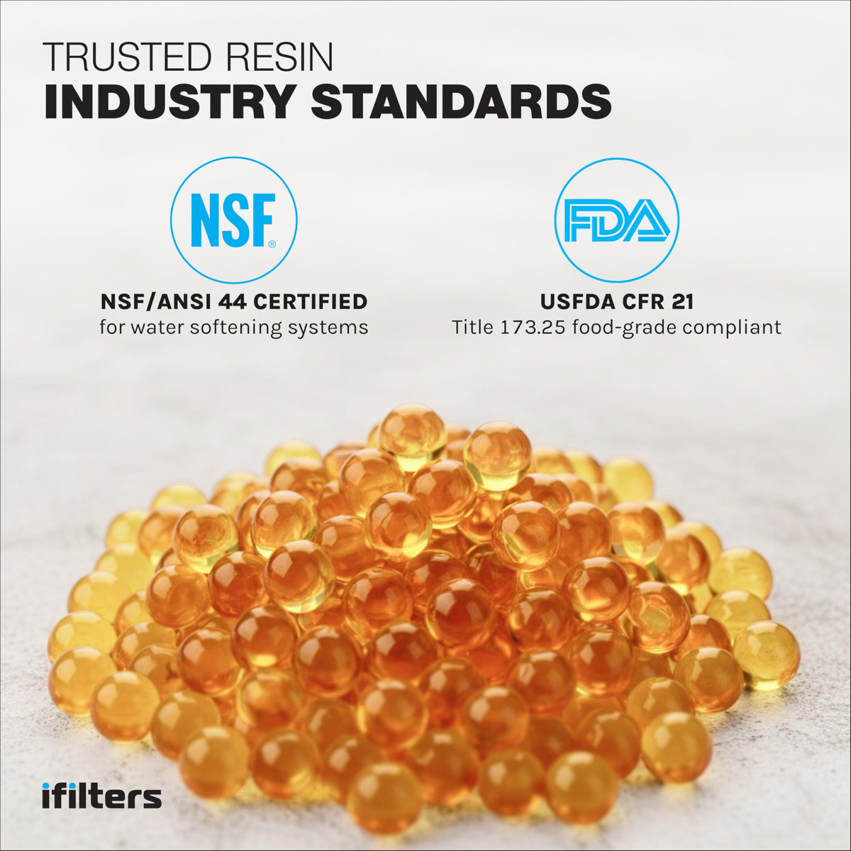 iFilters resin media bags contents ready for effortless replenishment and use.